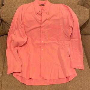 Paul Stuart Large Pink Dress Shirt